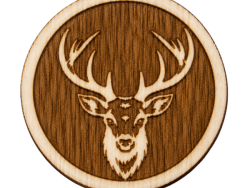 Hirsch – Holz Anstecker