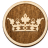 Krone – Holz Anstecker