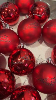 Weihnachtskugeln personalisiert